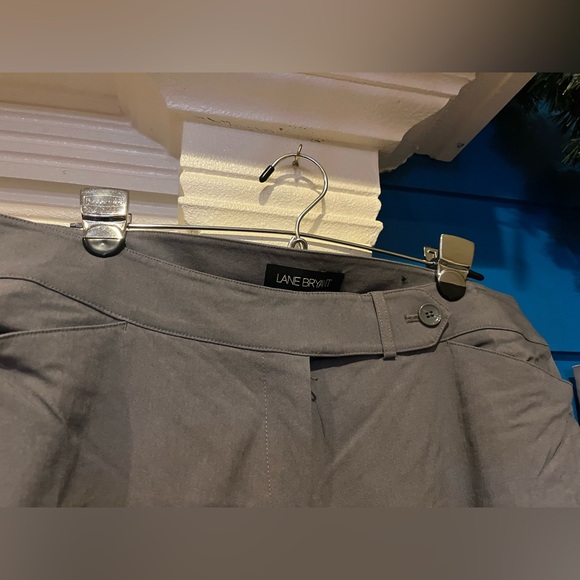 NWOT Lane Bryant 14 Tall Ladies Gray Wide Legged Dress Pants/Slacks - Picture 4 of 8